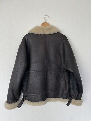 Vtg Type B-3 Bomber Flight Jacket Leather Sheepskin US Army Vtg Type B-3 Bomber Flight Jacket Leather Sheepskin US Army