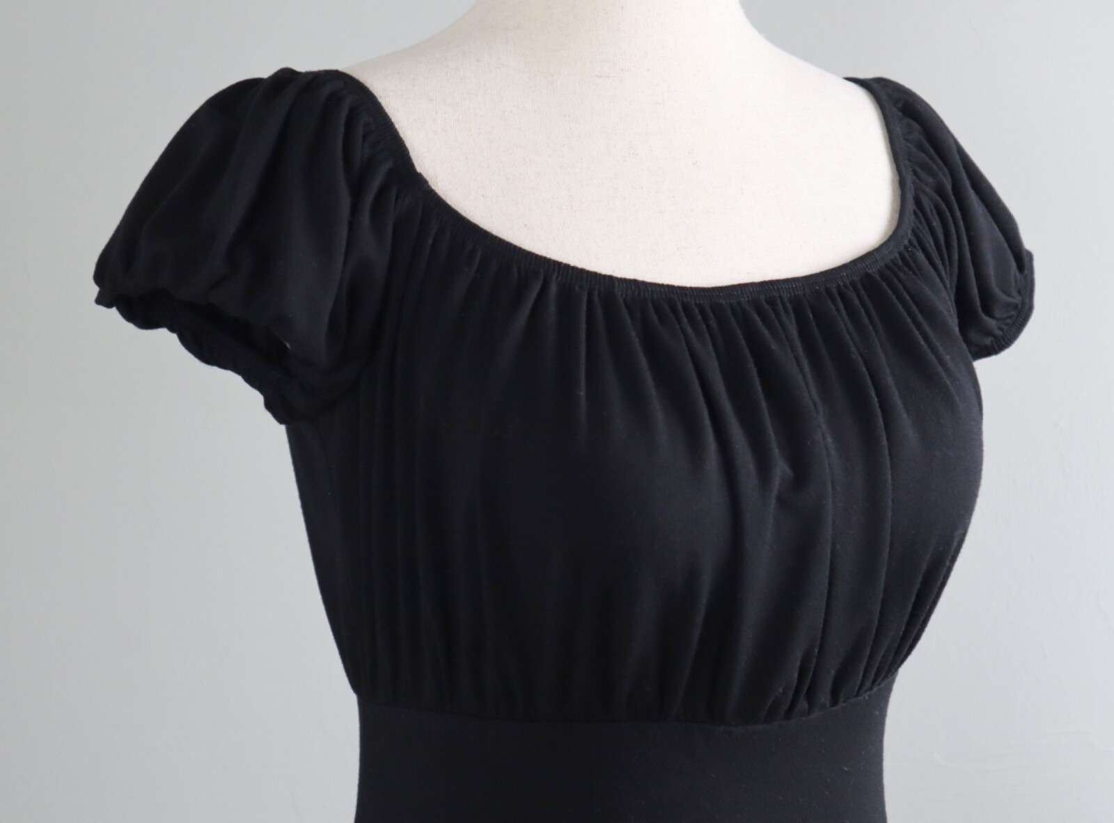 REFORMATION Jeans Solid Black Soft Stretch Shirre… - image 3