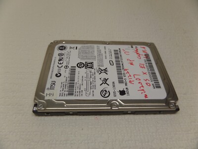 APPLE MacBook Pro 17'' A1229 160gb  HARD DRIVE 655-1369A W/ os x el capitan 10.11