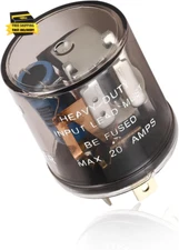 LED Flasher Relay, 12V Heavy Duty 2 Pin Electronic Turn Signal Light Relay, Two