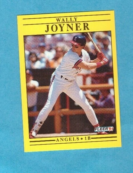 1991 Fleer Baseball Card #317 Wally Joyner Angels