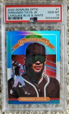 🔥2020 Donruss Optic MLB #1 Fernando Tatis Jr Carolina Blue & White PSA 10 Pop 2