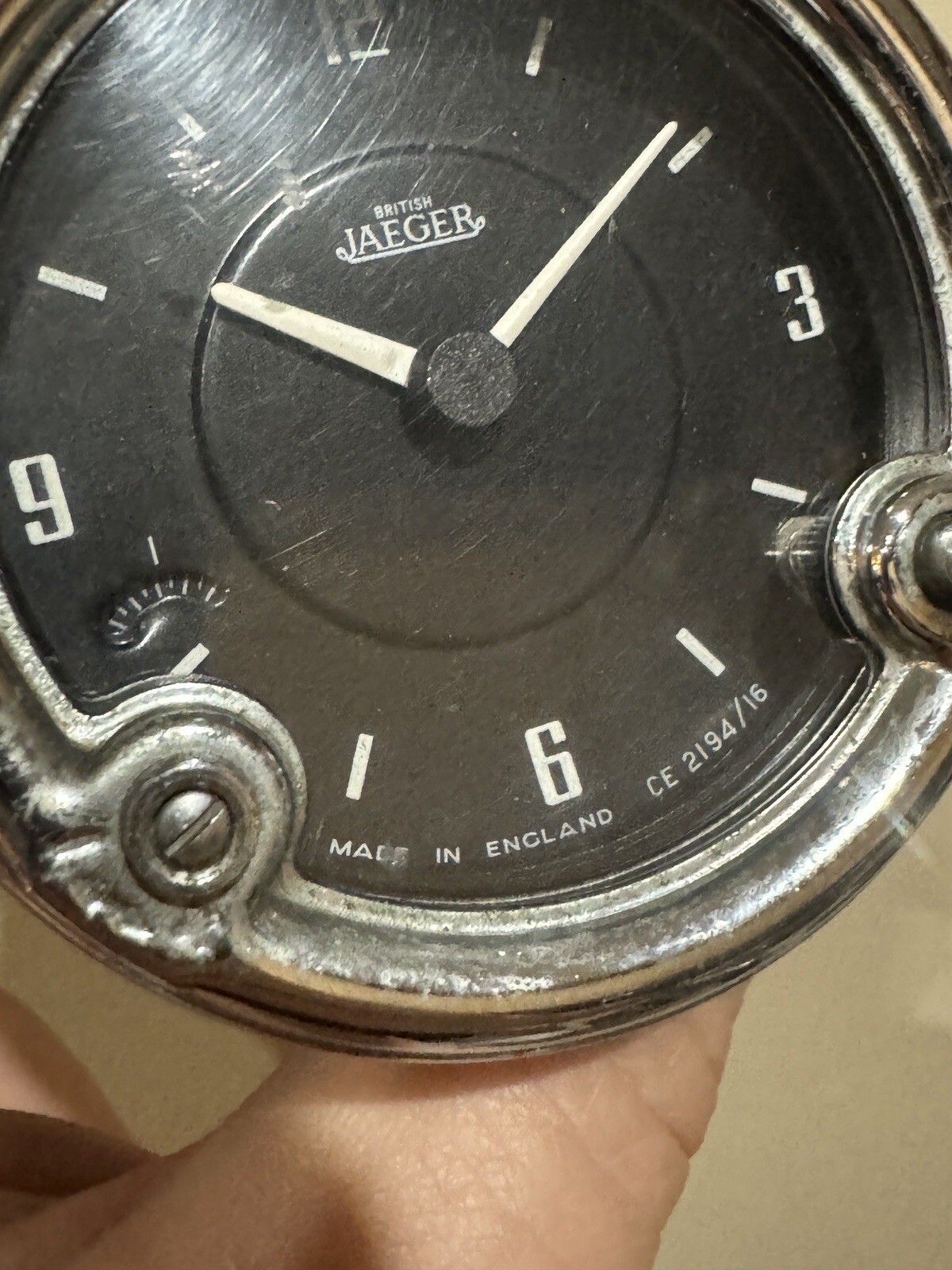 JAEGER CE 2194/16 Car Clock 12V Negative Earth 58mm For Classic Car