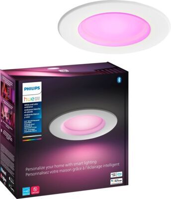 New Philips Hue Smart Recessed 5/6 Inch LED Downlight - White and Color Ambiance