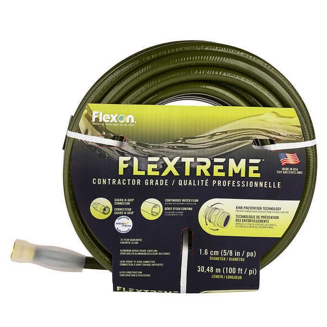 Flexon Flextreme 100ft Commercial Grade 6 Ply Garden Hose Pipe With Connectors For Sale Online Ebay