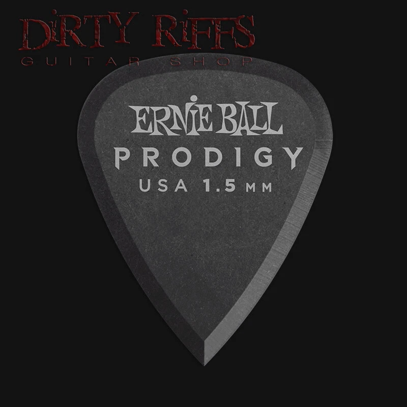 Ernie Ball Prodigy Standard 1,50 mm schwarz Gitarren-Plektren Gitarrenplektren Packungen von 1 - 12