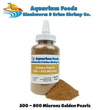 Golden Pearls 500-800 Microns for Babies, Juveniles, Corals, Reef Tanks. Bottle