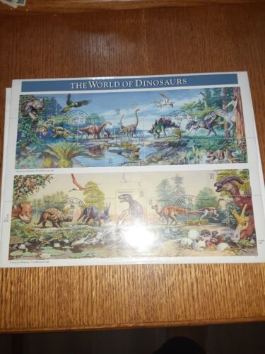 SL 3986/ US Stamps The World of Dinosaurs Cancelled Sheet us stamp collection - Picture 1 of 2
