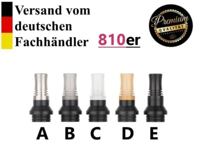 DripTip 810er Mundstück Verdampfer e-zigarette Resin Drip Tip 810 Edel Top