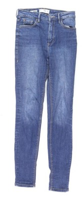 Mango Damen blau Skinny Mid-Rise Denim Jeans Größe 8