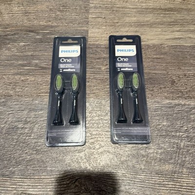 2 Lot Philips One by Sonicare 2pk Brush Heads Toothbrush BH1022/06 Replacement