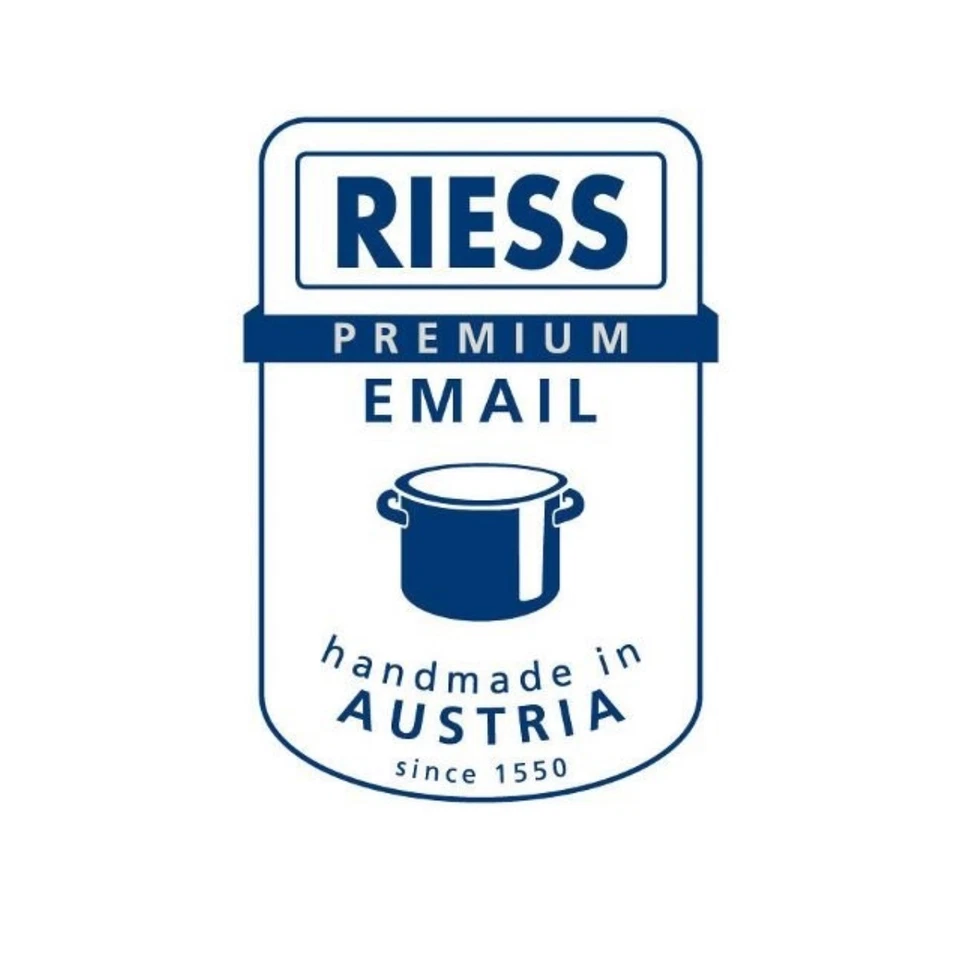 Riess Kasserolle 18 cm Kochtopf Topf aus Emaille Suppentopf Induktion 1.5 Liter - Bild 4 von 4