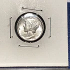 1943 D Silver Dime, Uncirculated UNITED STATES  Mercury Dime FSB LOOK