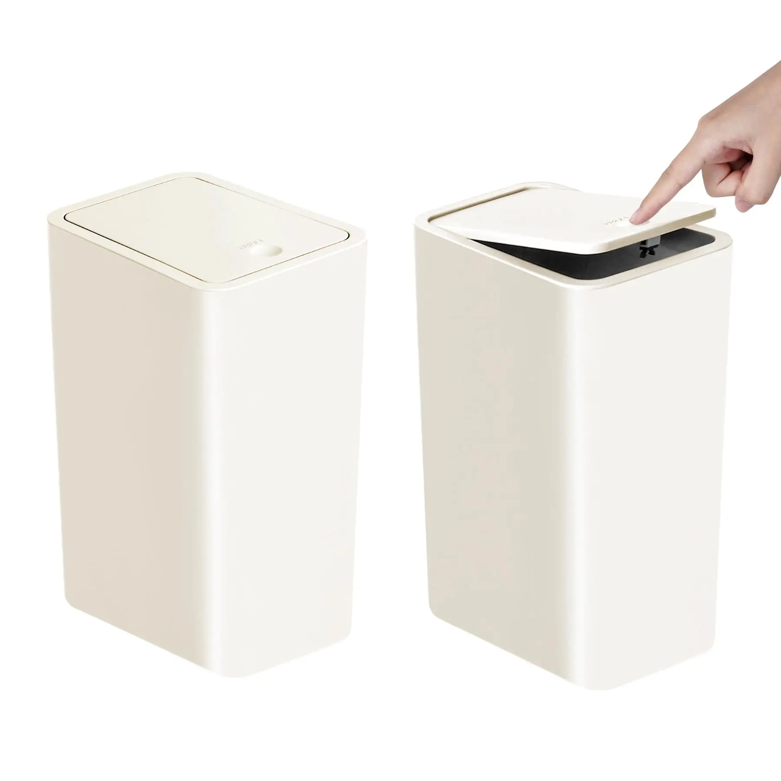 10L Bathroom Trash Can Plastic Wastebasket Pop Up Lid Toilet Bedroom UK