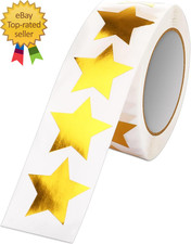 Gold Star Stickers 1 Inch Gold Star Stickers for Kids Reward Self Adhesive