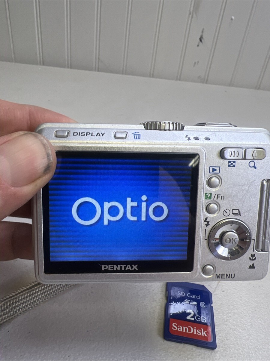 Pentax Optio S60 6.0MP Digital Camera - New Battery-SD Card-Tested