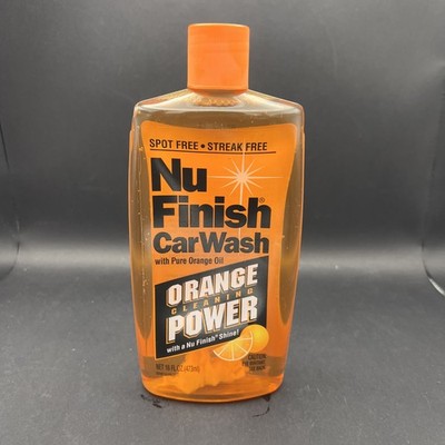 Nu Finish Car Wash With Pure Orange Oil Orange Cleaning Power spot free