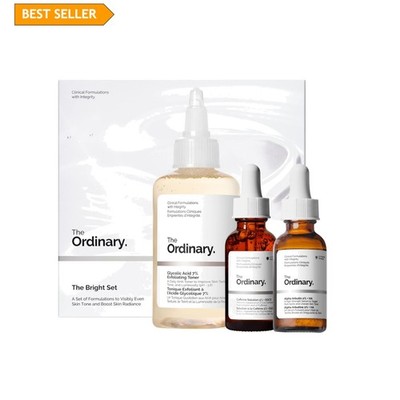 The Ordinary The Bright Set, 3-Step Regimen for Radiant, Even Skin Tone with ...