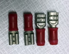 100 pcs Female Quick Disconnect, Crimp Wire Connector , 22 18 AWG, .187 Tab