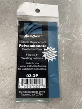 ArcOne 03-OP Clear Polycarbonate Protection Plate for 2 x 4 Helmets (040" thi...