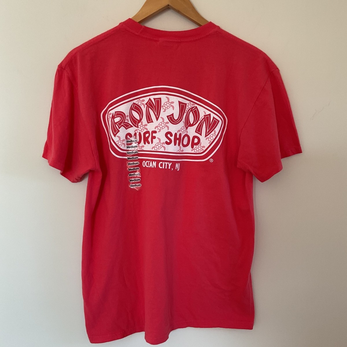 Ron Jon Surf Shop Ocean City NJ T-Shirt Mens M Coral Turtle Ring