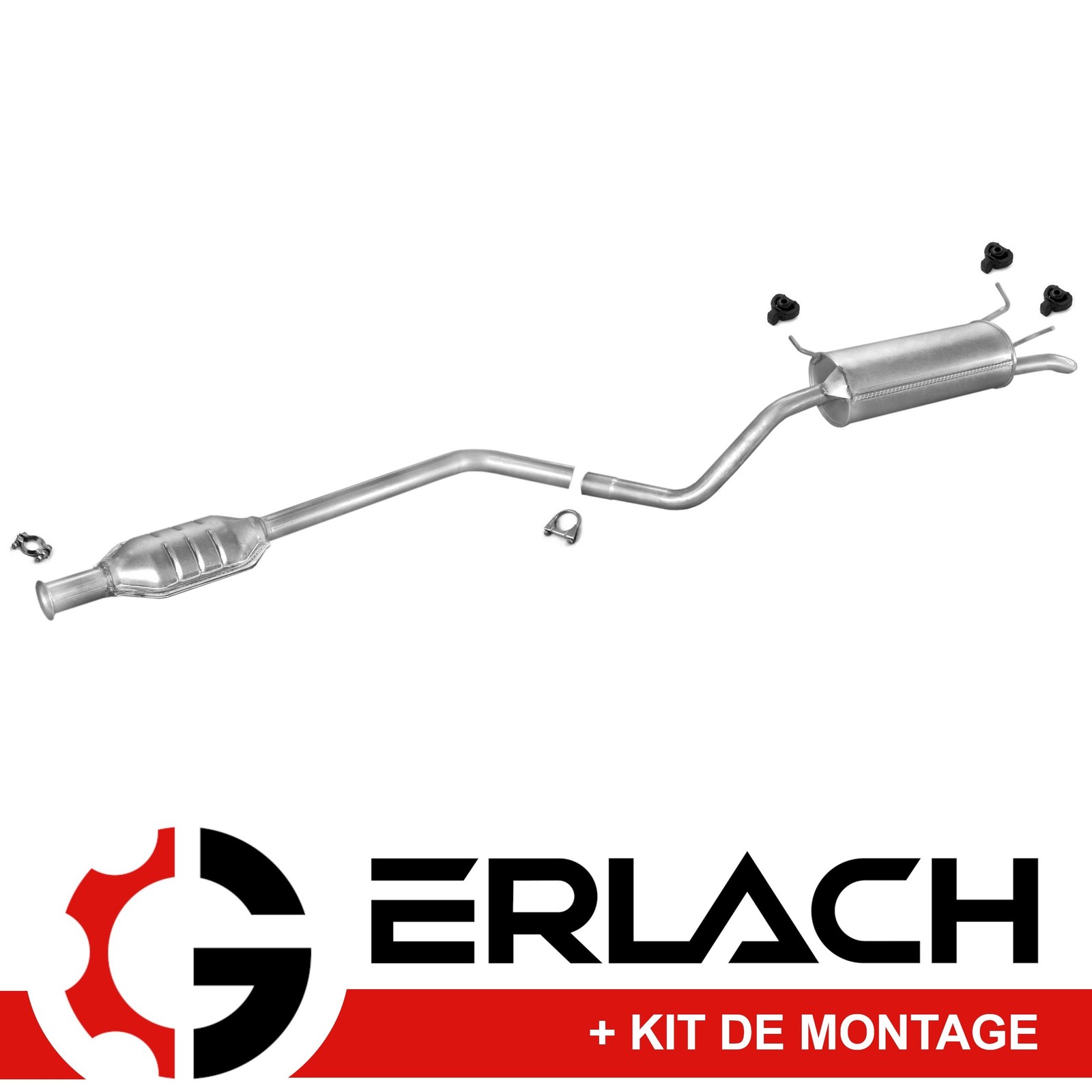 Silencieux arriere echappement de voiture Renault Megane I 1.4 16V pot de detente en acier 3038