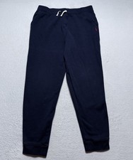 Polo Ralph Lauren Joggers Youth XL 18-20 Navy Blue Fleece Pony Logo Pants