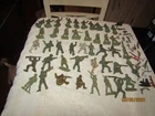 Vintage MPC Tim-Mee Marx Mixed Lot 44 WW2 Soldiers Weapons Helmets Belt 1960s