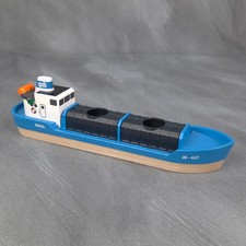 Brio World Freight Ship Boat Only Blue Wooden JB 427 33534 MISSING CARGO
