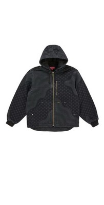 Supreme Flag Quilted Hooded Work Jacket Large | eBay