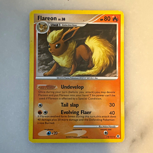 Pokémon TCG Rising Rivals Flareon 19/111 Reg Rare EN 80HP