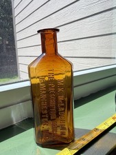 Rare Amber MCLAUGHLIN PRESCRIPTION DRUGGIST E MANCHESTER New Hampshire BOTTLE