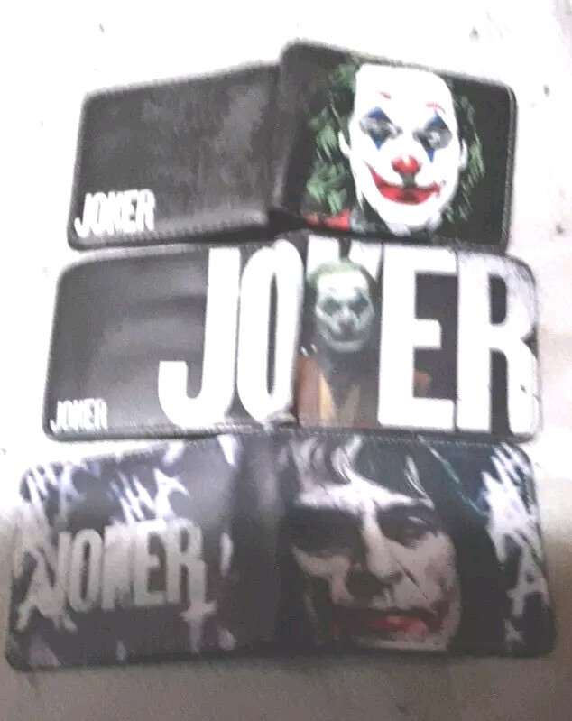 NEW-Joker Brand Wallet-Joker~FU Leather, lCard Holder Bi-Fold W