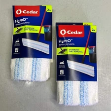 O-CEDAR (2 PACK, 2 HEADS EACH) H2prO Mop Heads 9.25" x 4.38" White 26-231