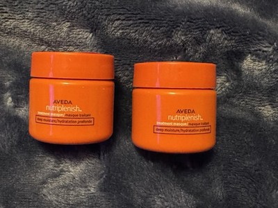 2 Aveda Nutri Plenish Deep Moisture Treatment Hair Masque - 0.85 oz Each