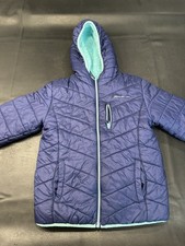 Eddie Bauer Kids Reversible Puffer Fleece - Jacket Purple Ombre, Size S
