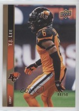 2021 Upper Deck CFL Gold 8/50 TJ Lee #182 0q0m