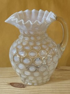 Fenton Coin Dot Pitcher | eBay