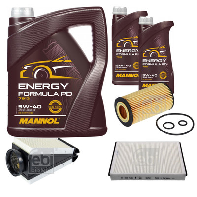 FEBI Inspektionspaket 7L MANNOL Energy Formula PD 5W-40 für Mercedes-Benz