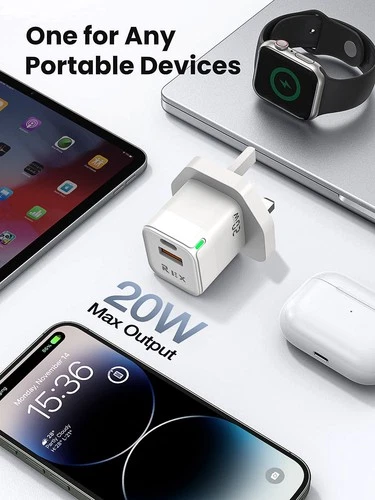 For iPhone 17 16 Pro Max Samsung Fast Charging 20W USB-C PD Plug Charger Cable