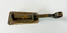 Antique Cast Iron Slide Bolt Surface Door Latch Cane Sliding Lock Gate Door