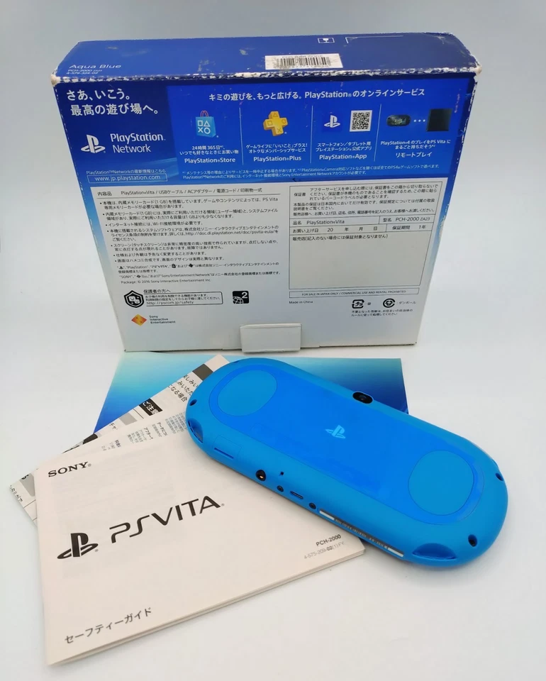 Sony PlayStation PS Vita 2000 Slim Aqua Blue Japan Import *RARE - Image 2 of 4
