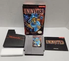 Uninvited (NES, 1991 Kemco) Authentic Complete CIB Manual TESTED FAST SHIPPED