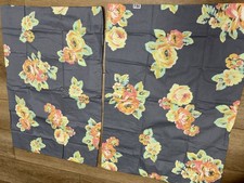 2 ~ Taies d'oreiller ROSE Victoria's Secret 100 % COTON Cottage Roses Gris Excellent état