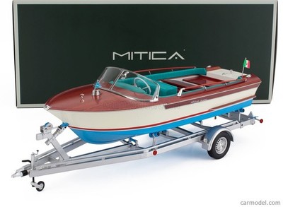 RIVA JUNIOR 1966 Motoscafo Motorboot mit Anhänger MITICA 206001-D 1/18