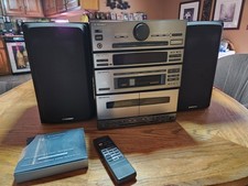 Pioneer Mini Xc-p410m Amplifier Tuner Stereo  Cd Dual Cassette Tested