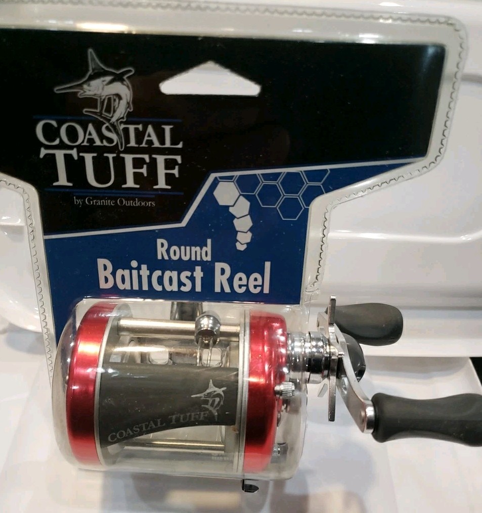 Coastal Tuff Round Baitcast Fishing Reel 5500 5.2:1 Gear Ratio Right Handed 