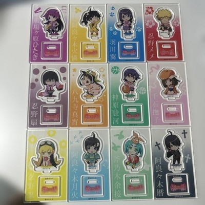 Bakemonogatari Acrylic Stand Complete Set 14+ NWT MIB Soft Mascot Series