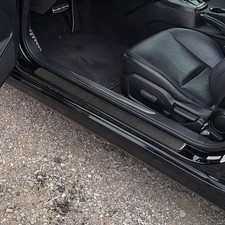Real Carbon Fiber Interior Door Sill Panel Cover For Hyundai Genesis Coupe 10-12