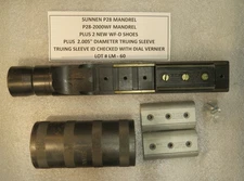 SUNNEN MANDREL LOT # LM-60 - 2G-P28-2000WF & NEW WF-D SHOES & 2.005" DIA SLEEVE